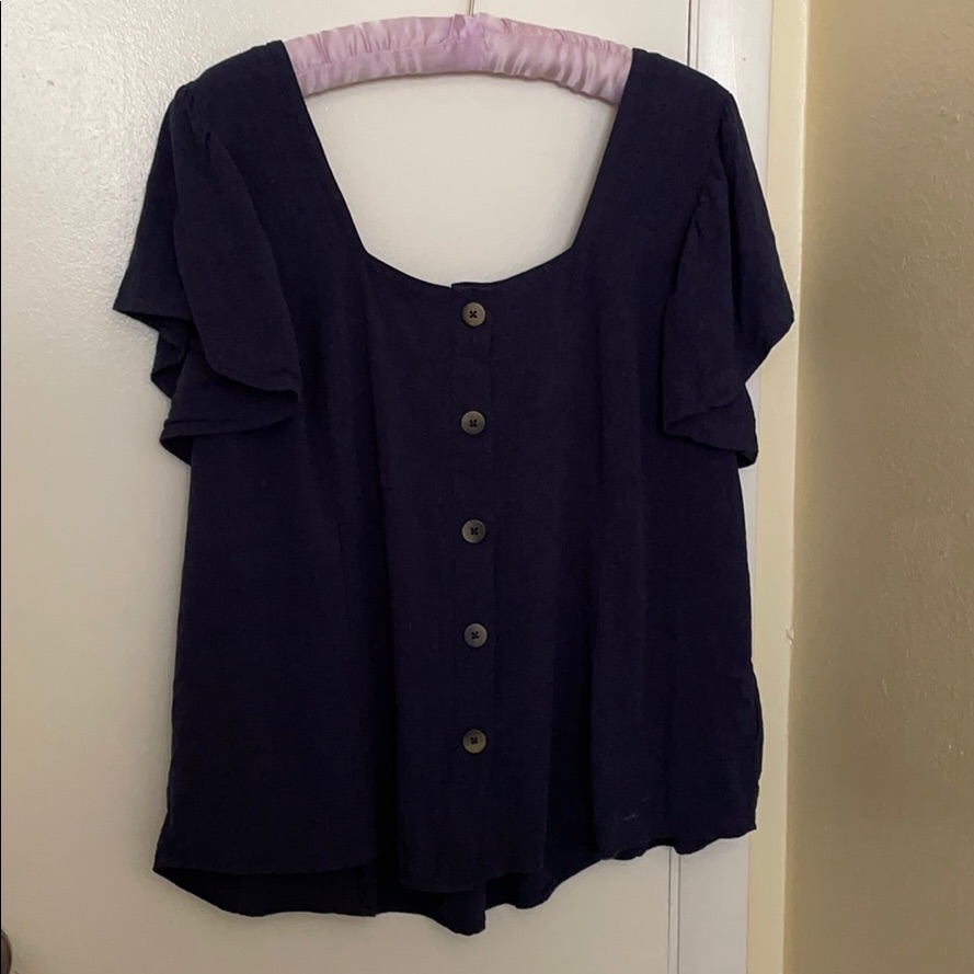 Dark Blue Button Down